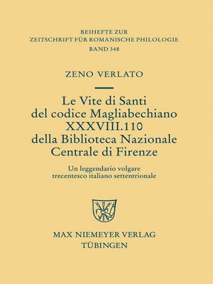 cover image of Le Vite di Santi del codice Magliabechiano XXXVIII. 110 della Biblioteca Nazionale Centrale di Firenze